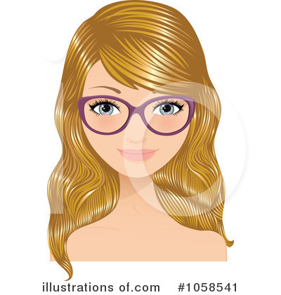 Blond Woman Clipart #1058541 by Melisende Vector