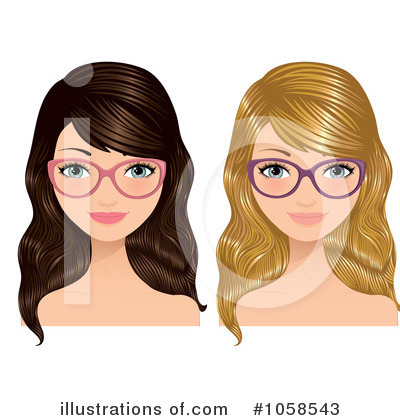 Blond Woman Clipart #1058543 by Melisende Vector
