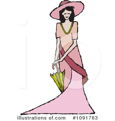 Royalty-Free (RF) Woman Clipart Illustration by Steve Klinkel - Stock Sample #1091763