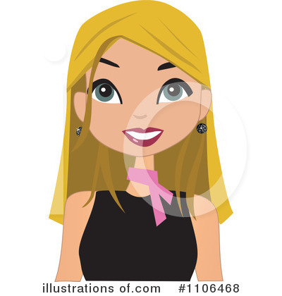 Royalty-Free (RF) Woman Clipart Illustration by peachidesigns - Stock Sample #1106468
