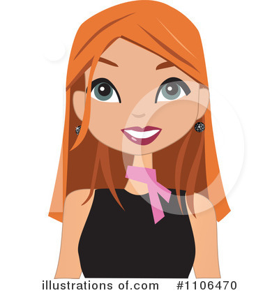 Royalty-Free (RF) Woman Clipart Illustration by peachidesigns - Stock Sample #1106470