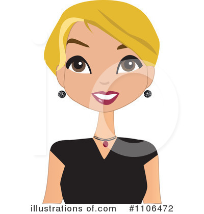 Royalty-Free (RF) Woman Clipart Illustration by peachidesigns - Stock Sample #1106472