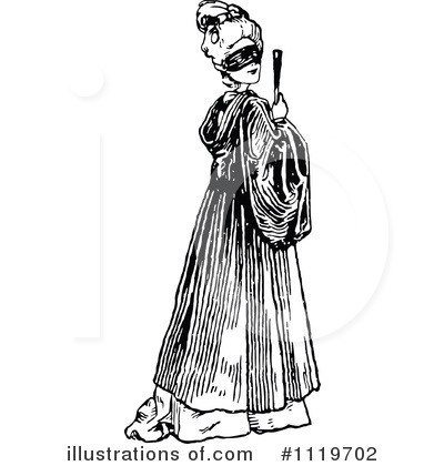 Royalty-Free (RF) Woman Clipart Illustration by Prawny Vintage - Stock Sample #1119702
