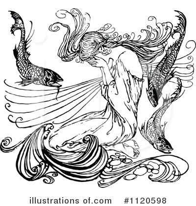 Royalty-Free (RF) Woman Clipart Illustration by Prawny Vintage - Stock Sample #1120598
