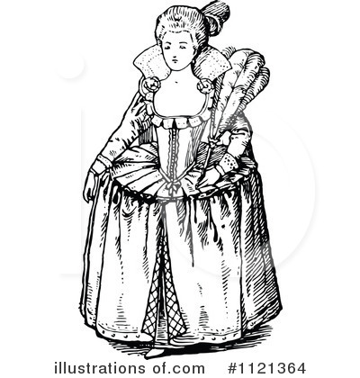 Royalty-Free (RF) Woman Clipart Illustration by Prawny Vintage - Stock Sample #1121364