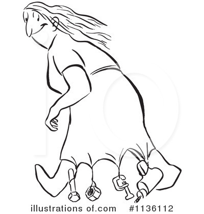 Royalty-Free (RF) Woman Clipart Illustration by Picsburg - Stock Sample #1136112