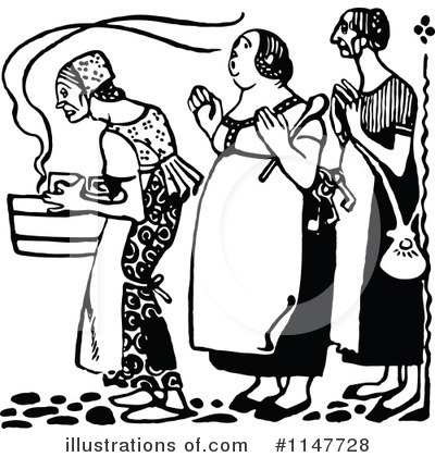 Royalty-Free (RF) Woman Clipart Illustration by Prawny Vintage - Stock Sample #1147728