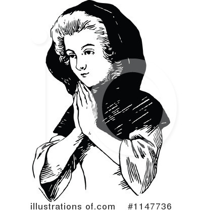 Royalty-Free (RF) Woman Clipart Illustration by Prawny Vintage - Stock Sample #1147736