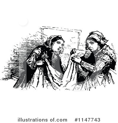 Royalty-Free (RF) Woman Clipart Illustration by Prawny Vintage - Stock Sample #1147743