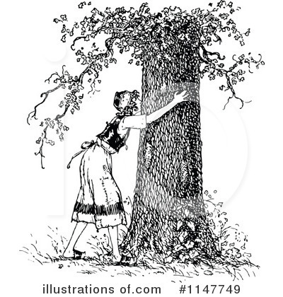 Tree Hugger Clipart #1147749 by Prawny Vintage