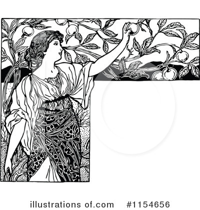 Royalty-Free (RF) Woman Clipart Illustration by Prawny Vintage - Stock Sample #1154656