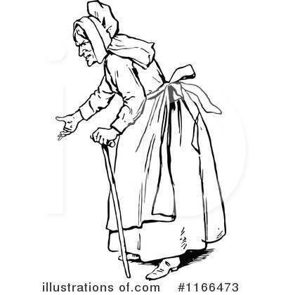 Royalty-Free (RF) Woman Clipart Illustration by Prawny Vintage - Stock Sample #1166473
