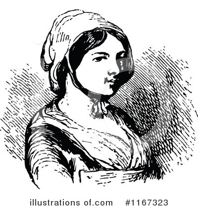 Royalty-Free (RF) Woman Clipart Illustration by Prawny Vintage - Stock Sample #1167323