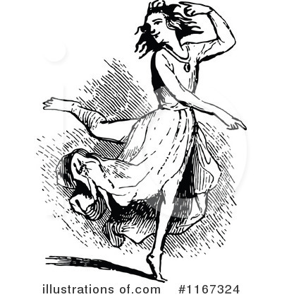 Royalty-Free (RF) Woman Clipart Illustration by Prawny Vintage - Stock Sample #1167324