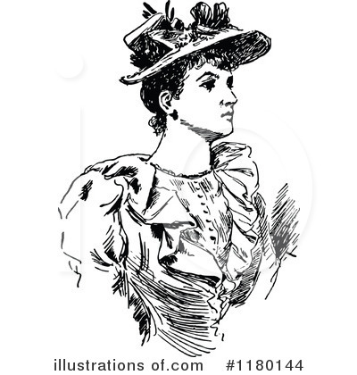 Victorian Woman Clipart #1180144 by Prawny Vintage