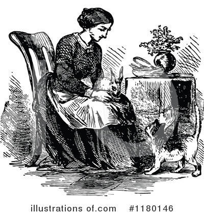 Royalty-Free (RF) Woman Clipart Illustration by Prawny Vintage - Stock Sample #1180146