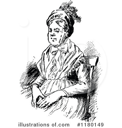Royalty-Free (RF) Woman Clipart Illustration by Prawny Vintage - Stock Sample #1180149