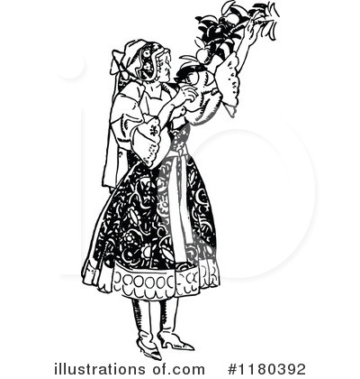 Royalty-Free (RF) Woman Clipart Illustration by Prawny Vintage - Stock Sample #1180392