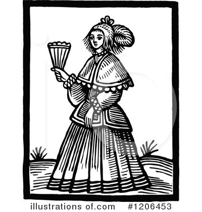 Royalty-Free (RF) Woman Clipart Illustration by Prawny Vintage - Stock Sample #1206453