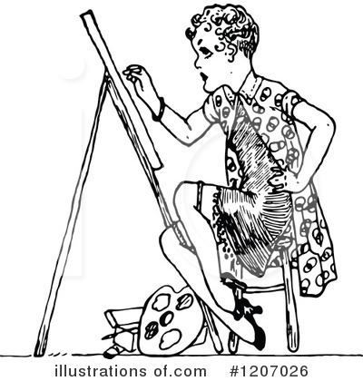 Royalty-Free (RF) Woman Clipart Illustration by Prawny Vintage - Stock Sample #1207026
