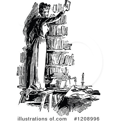 Librarian Clipart #1208996 by Prawny Vintage