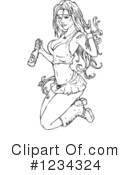 Woman Clipart #1234324 by lineartestpilot