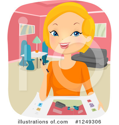 Royalty-Free (RF) Woman Clipart Illustration by BNP Design Studio - Stock Sample #1249306