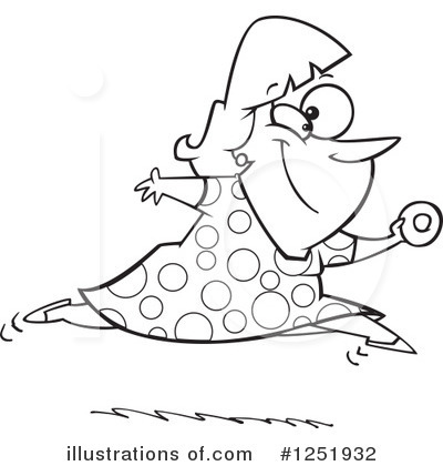Royalty-Free (RF) Woman Clipart Illustration by toonaday - Stock Sample #1251932