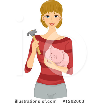 Piggy Bank Clipart #1262603 by BNP Design Studio