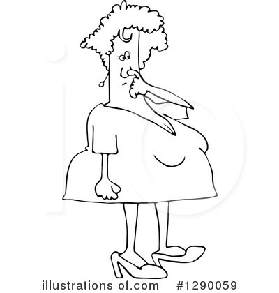 Royalty-Free (RF) Woman Clipart Illustration by djart - Stock Sample #1290059