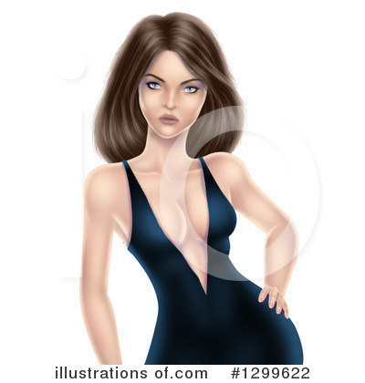 Royalty-Free (RF) Woman Clipart Illustration by cidepix - Stock Sample #1299622