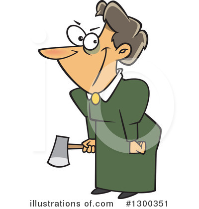 Royalty-Free (RF) Woman Clipart Illustration by toonaday - Stock Sample #1300351