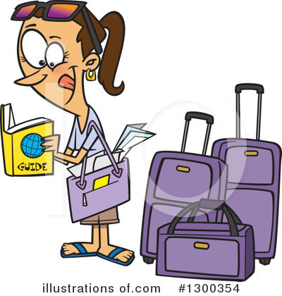 Suitcase Clipart #1300354 by toonaday