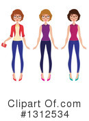 Woman Clipart #1312534 by Melisende Vector