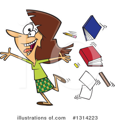 Royalty-Free (RF) Woman Clipart Illustration by toonaday - Stock Sample #1314223