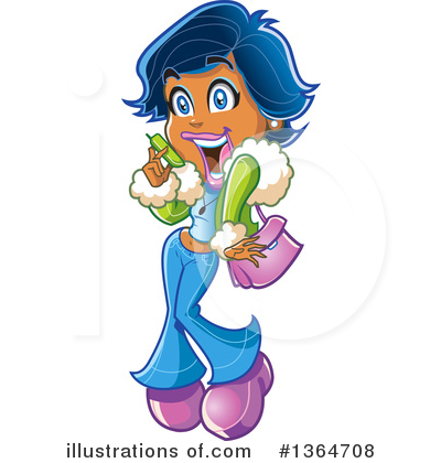 Royalty-Free (RF) Woman Clipart Illustration by Clip Art Mascots - Stock Sample #1364708