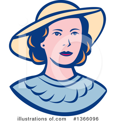 Royalty-Free (RF) Woman Clipart Illustration by patrimonio - Stock Sample #1366096