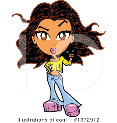 Girl Clipart #1372912 by Clip Art Mascots