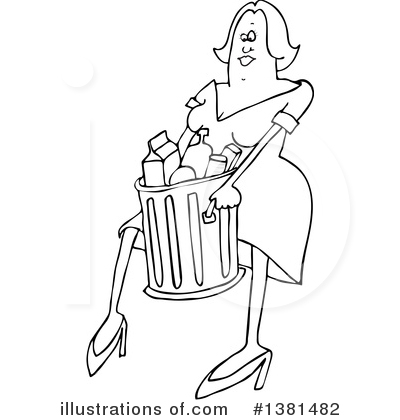 Royalty-Free (RF) Woman Clipart Illustration by djart - Stock Sample #1381482