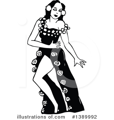 Royalty-Free (RF) Woman Clipart Illustration by Prawny Vintage - Stock Sample #1389992