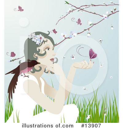 Spring Clipart #13907 by AtStockIllustration