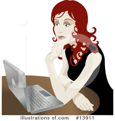 Business Woman Clipart #13911 by AtStockIllustration