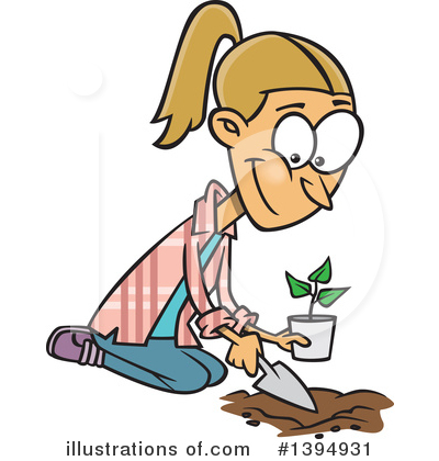 Planting Clipart #1394931 by toonaday