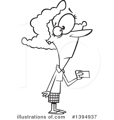 Royalty-Free (RF) Woman Clipart Illustration by toonaday - Stock Sample #1394937