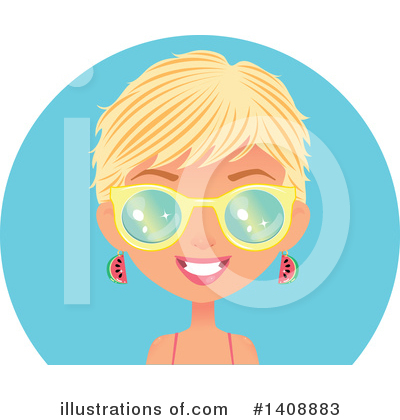 Blond Clipart #1408883 by Melisende Vector
