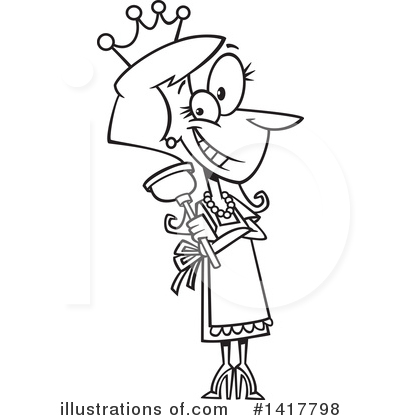 Royalty-Free (RF) Woman Clipart Illustration by toonaday - Stock Sample #1417798