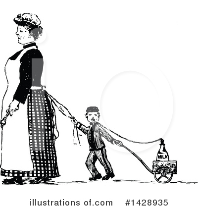 Royalty-Free (RF) Woman Clipart Illustration by Prawny Vintage - Stock Sample #1428935