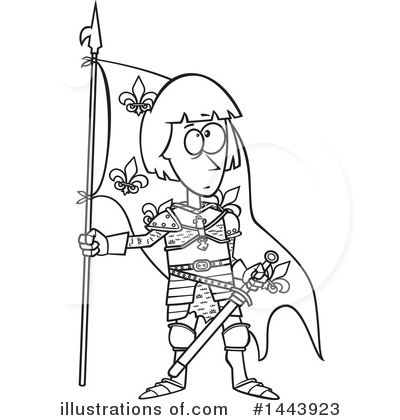 Joan Of Arc Clipart #1443923 by toonaday