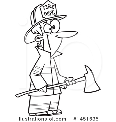 Firefighter Clipart #1451635 by toonaday