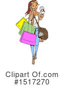 Woman Clipart #1517270 by Clip Art Mascots